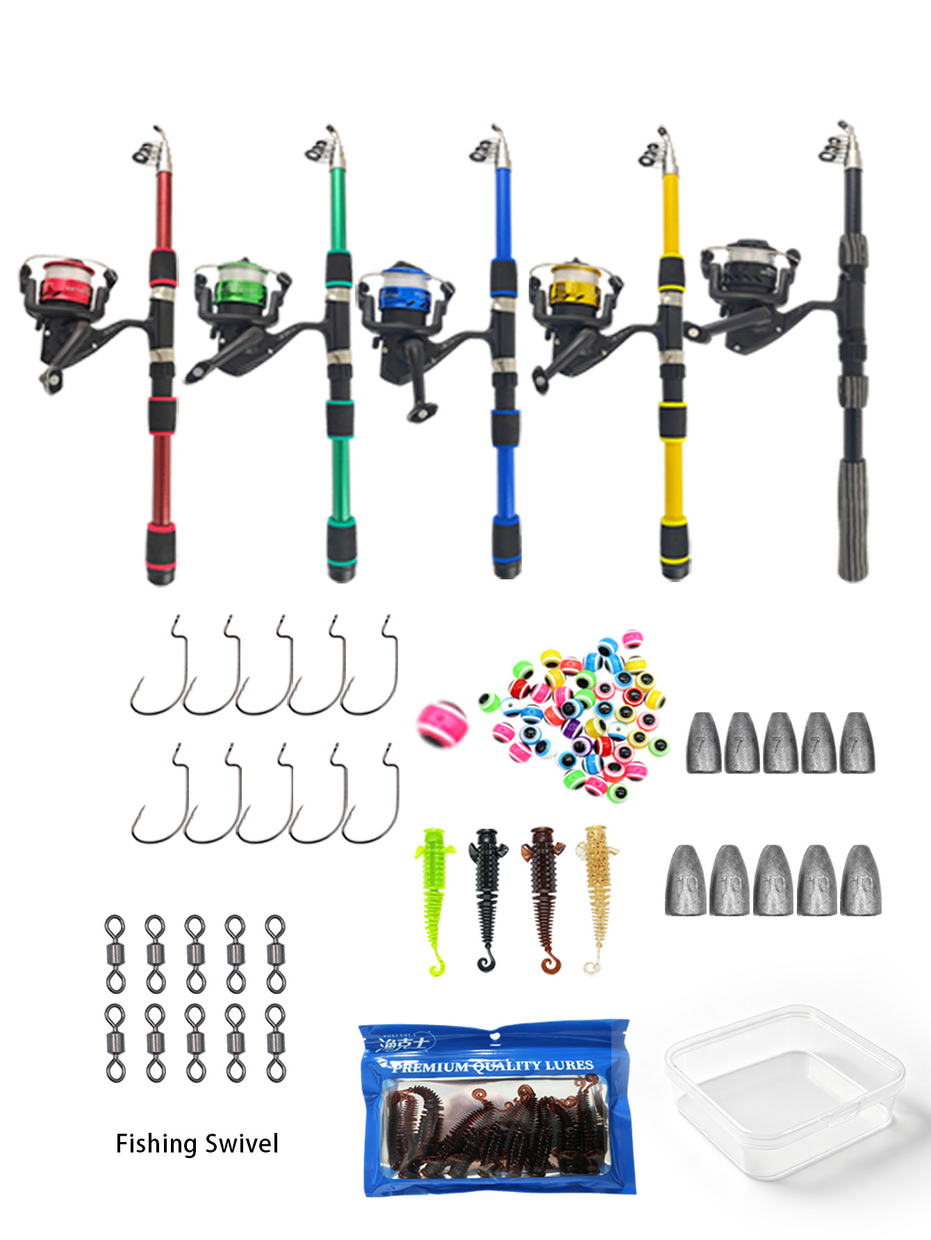 1.8m Telescopic Fishing Rod Co - Fishing Equipment Online ulasan dan harga