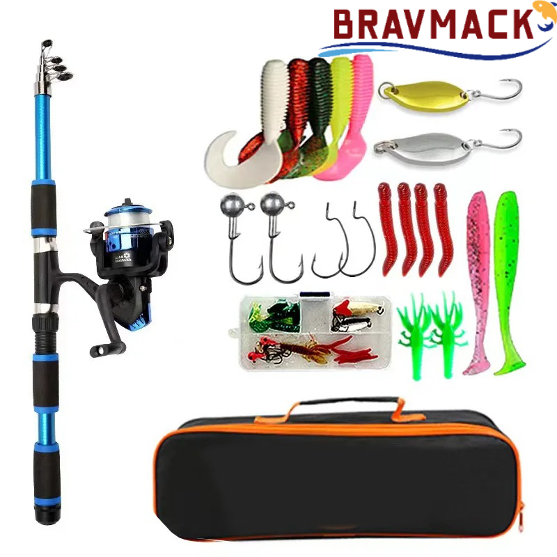 BRAVMACK Travel Telescopic Fis - Fishing Equipment Online ulasan dan harga