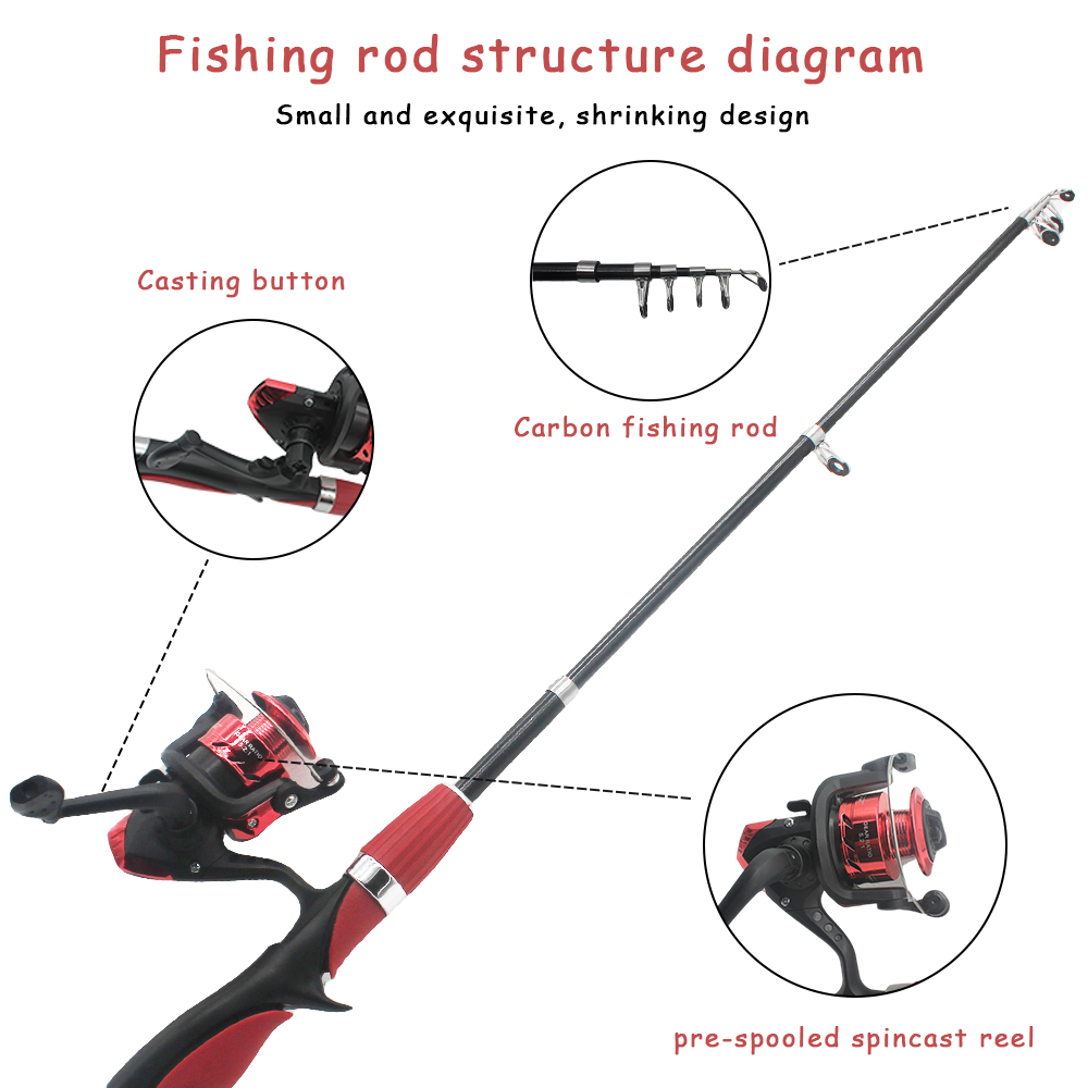 2Pcs Kids Telescopic Fishing R - Fishing Equipment Online ulasan dan harga