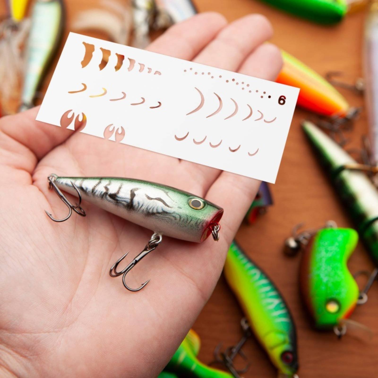 Lure Painting Template DIY Lur - Fishing Gear ulasan dan harga